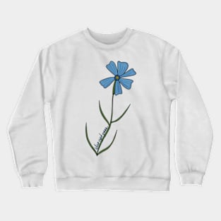 Blue-eyed grass wildflower Crewneck Sweatshirt